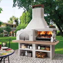 BARBACOA GARGANO ROJO CON HORNO - Imagen 2