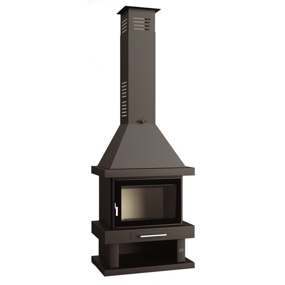 CHIMENEA DE LEÑA C-200 K ( FRONTAL-LEÑERO ) - Imagen 3