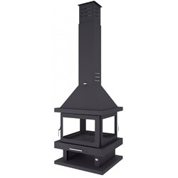 CHIMENEA DE LEÑA CENTRAL C-204 ( 4 CARAS ) - Imagen 2