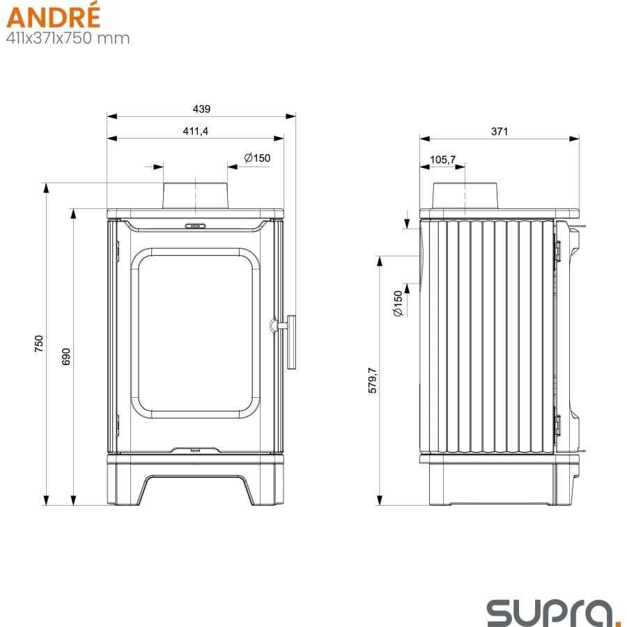 ESTUFA DE LEÑA SUPRA ANDRÉ - Imagen 3