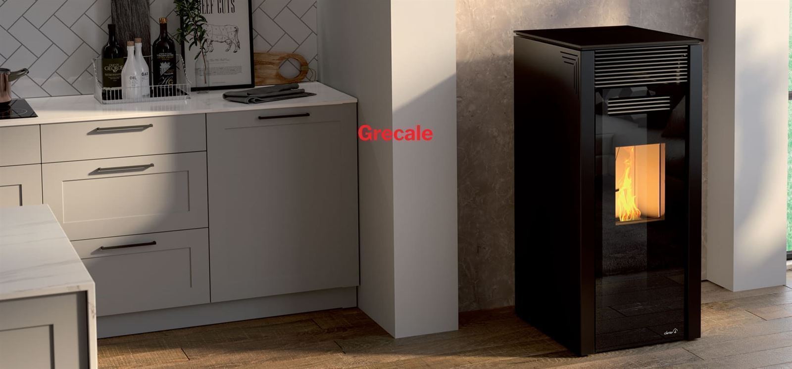 ESTUFA DE PELLETS DIELLE GRECALE 50-70-100 - Imagen 1