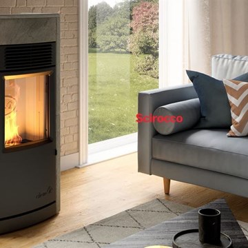 ESTUFA DE PELLETS DIELLE SCIROCCO STONE - Imagen 1