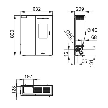 ESTUFA DE PELLETS MINERVA SLIM - Imagen 2