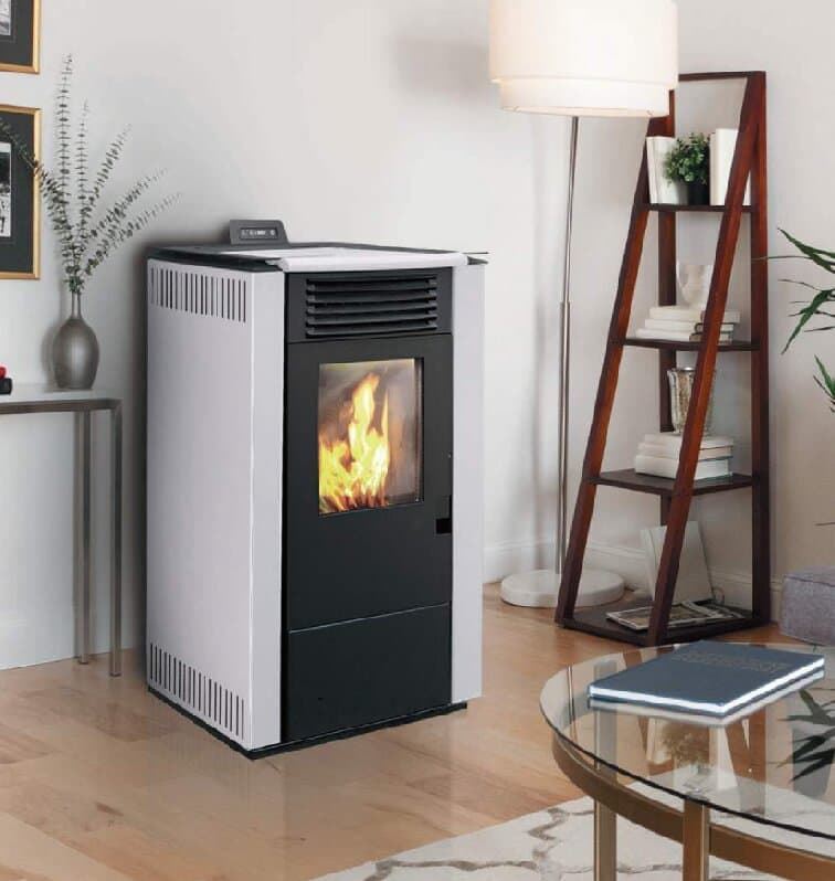 ESTUFA DE LEÑA CON HORNO SOLZAIMA M12F CON TURBINA 10.4 kw - Maison de Luxe